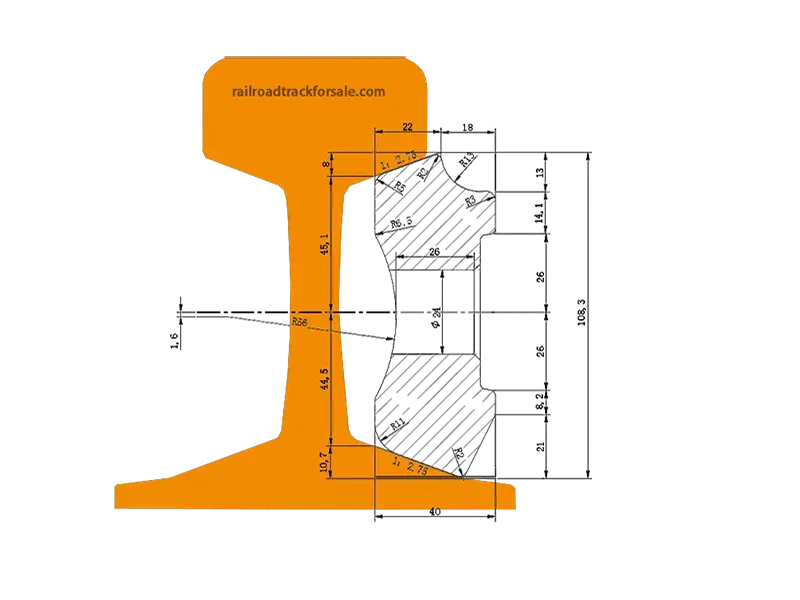 uic54-rail-joint-bar-drawing