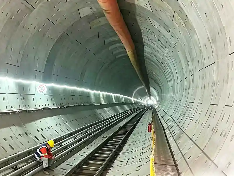 TBM tunnel rail system