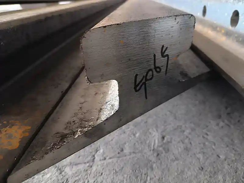 DIN 536 Crane Rail Bevel Cutting