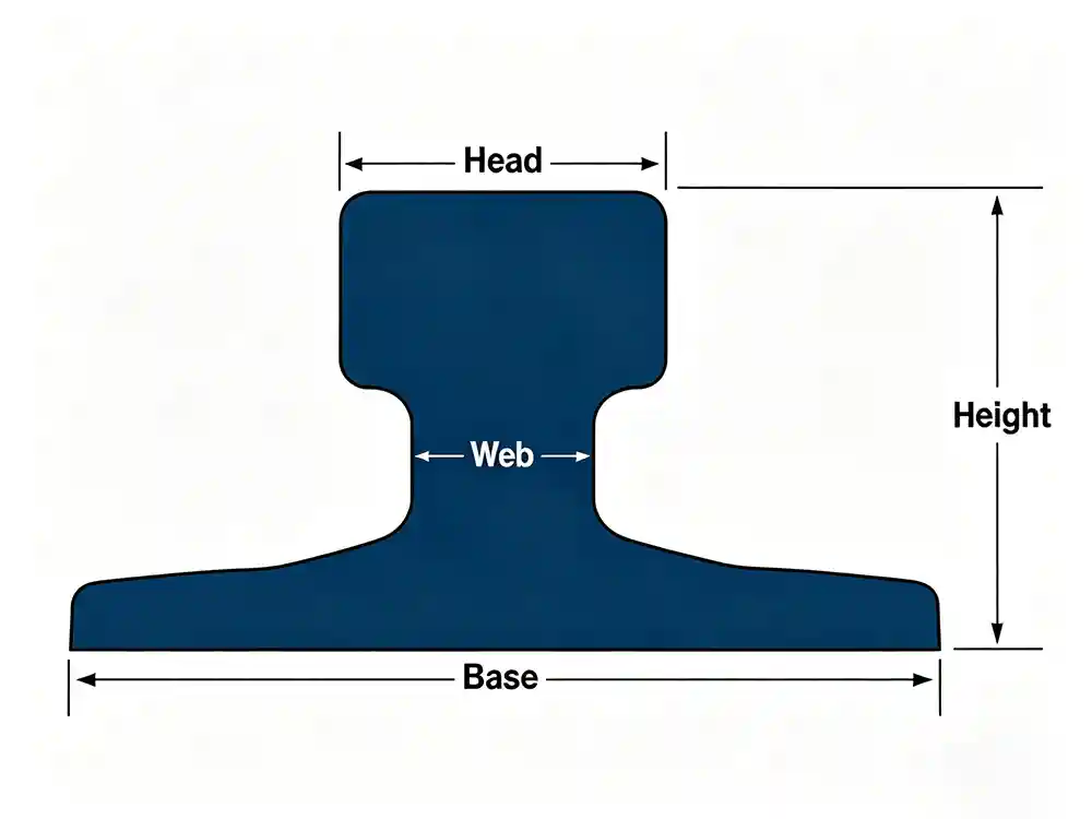DIN 536 Crane Rail Profile
