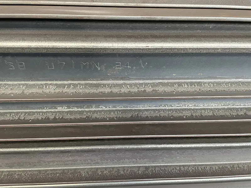 38kg Rail U71Mn Steel Rail