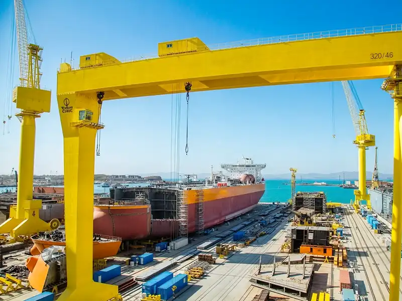 A120 rails for shipyards