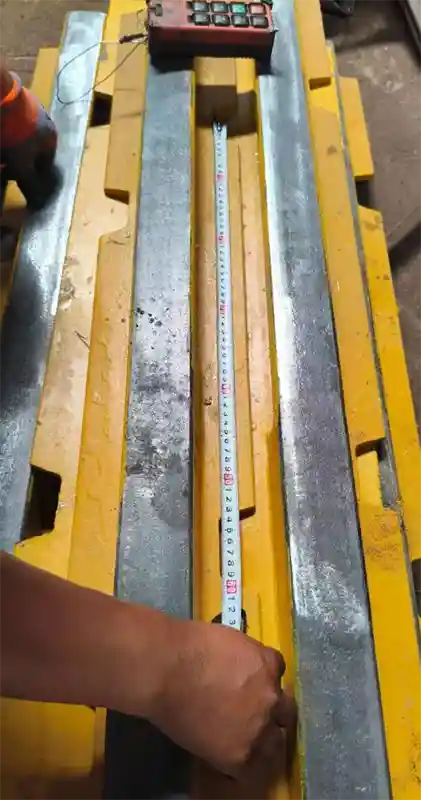 A65 Crane Rail Dimension Inspection