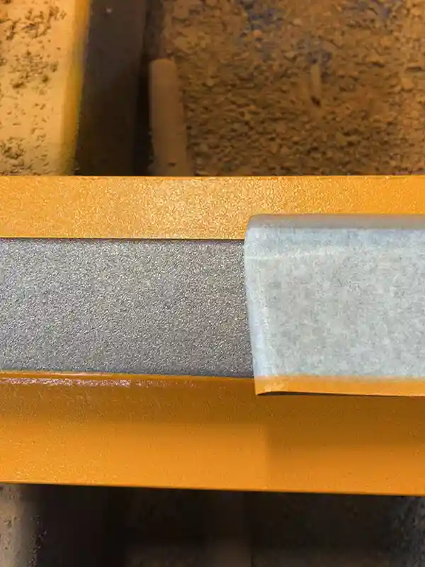 A65 rail head uncoated