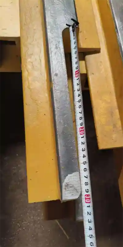 A65 short rail inspection measuring L notch length