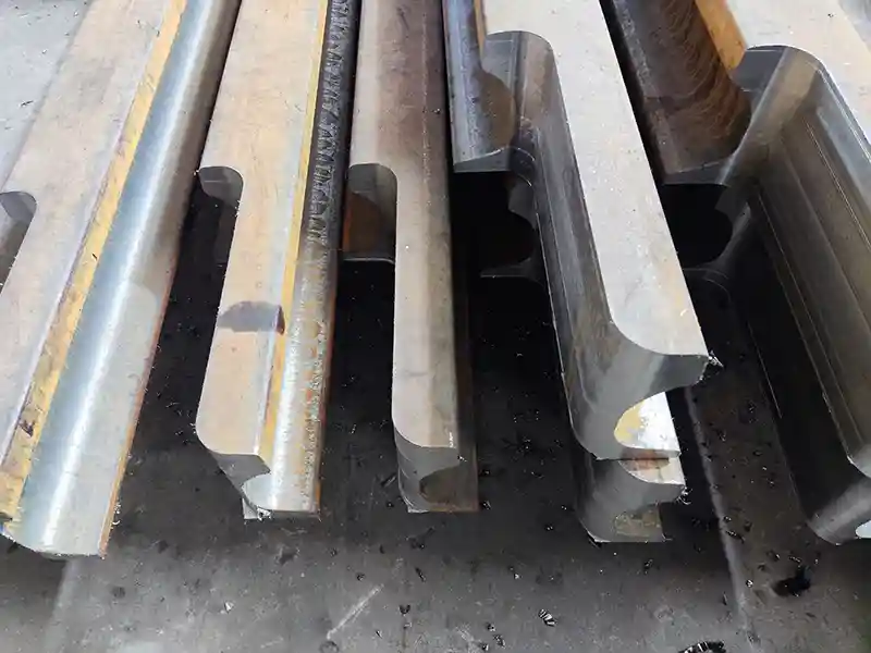 End Machining for QU Crane Rails