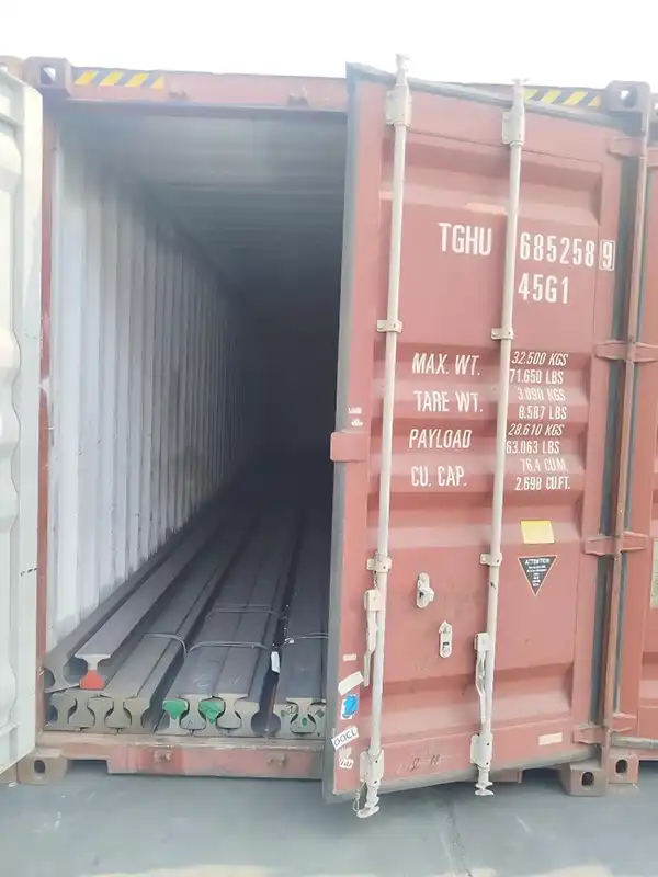 QU80 crane rail shipping saudi arabia