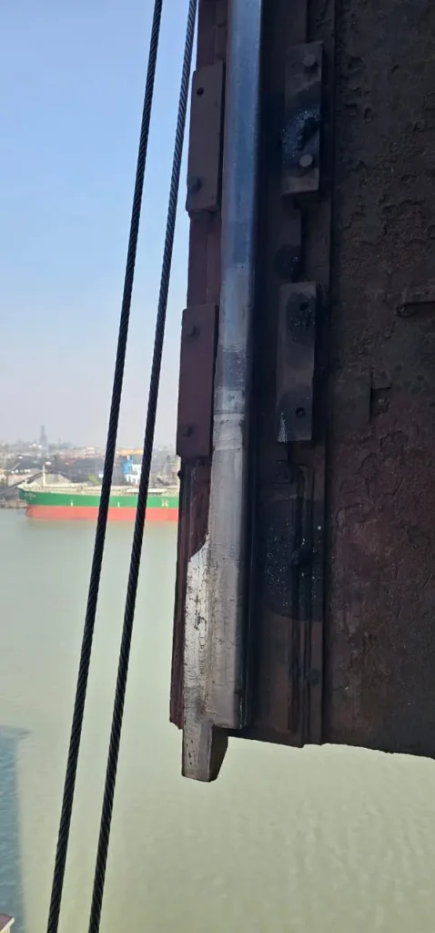 STS Crane Rail at Haldia Port India