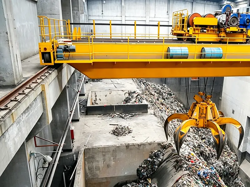 Waste Treatment Plant Crane Rail System