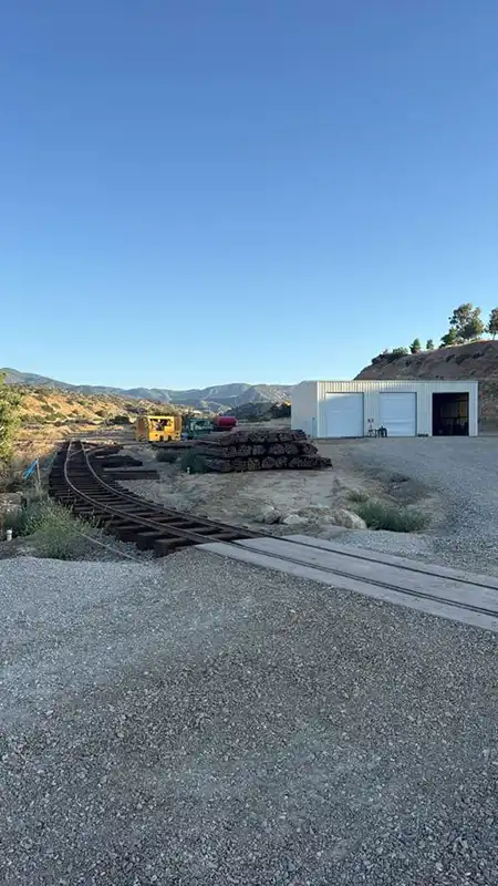 Water Well Drilling Rail System in California, USA