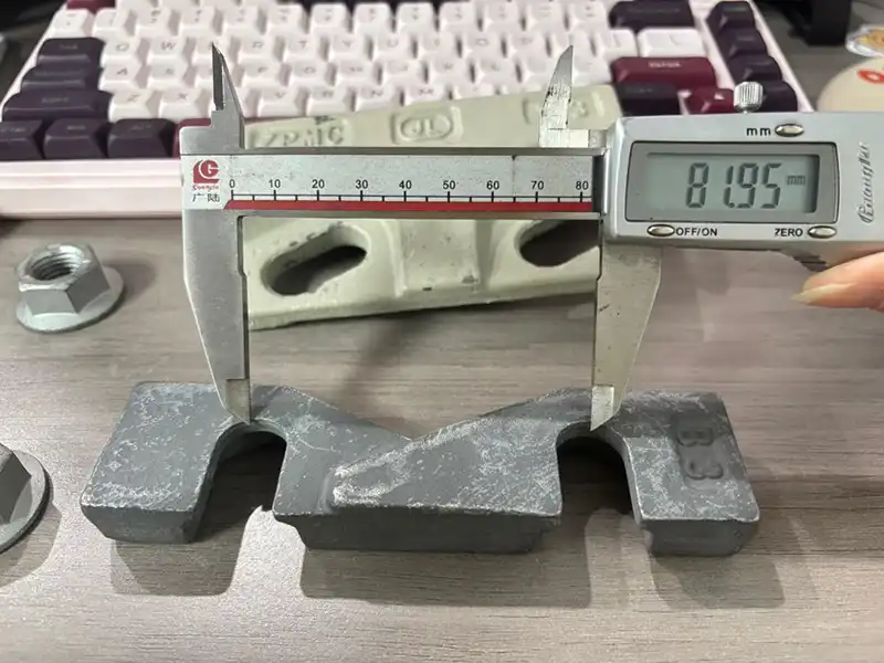 Y3 rail clamp bolt hole spacing measurement